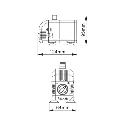 BluFlow Control 900 - Pompe de fontaine réglable - 20 watts - Avec kit fontaine